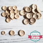 Botones de madera Handmade with love