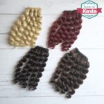 Cortina de pelo sintético crespo (1 mt.x15cm)