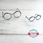 Lentes, gafas o anteojos negros para amigurumis.