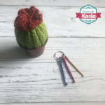 Llavero de 3 mini crochet