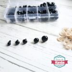 Caja de ojos de seguridad negros para amigurumis