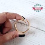 Argollas mosquetón doradas y plateadas en diferentes medidas - Imagen 2